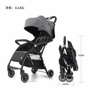 Can lie flat, lightweight and breathable three-wheeled folding stroller, foldable stroller, can lie flat, lightweight and breathable three-wheeled folding stroller