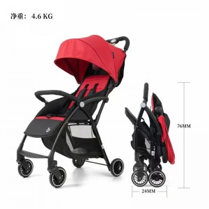 Can lie flat, lightweight and breathable three-wheeled folding stroller, foldable stroller, can lie flat, lightweight and breathable three-wheeled folding stroller