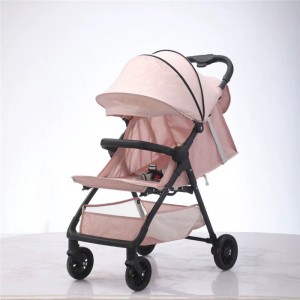 High landscape stroller, can sit and lie down, lightweight folding stroller, baby four-wheel pocket stroller