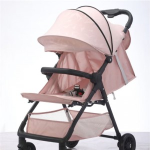 High landscape stroller, can sit and lie down, lightweight folding stroller, baby four-wheel pocket stroller