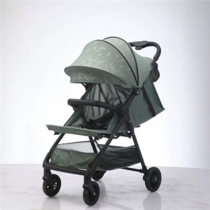 High landscape stroller, can sit and lie down, lightweight folding stroller, baby four-wheel pocket stroller