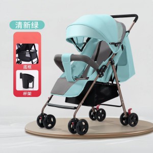 婴儿推车可坐可躺轻便折叠手推车避震新生儿小孩高景观口袋推车