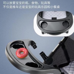 遛娃神器带餐盘玩具童车0-3岁可坐可躺单手折叠婴儿手推车轻便婴儿推车