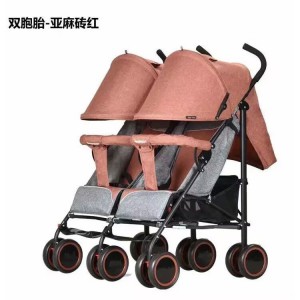 婴儿车双胞胎推车可坐可躺轻便可折叠婴儿车双胞胎推车可坐可躺