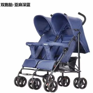 婴儿车双胞胎推车可坐可躺轻便可折叠婴儿车双胞胎推车可坐可躺
