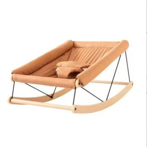 Baby wooden dual-use rocking chair, baby rocking chair, reclining chair to soothe newborns, reclining chair, children&#039;s rocking chair