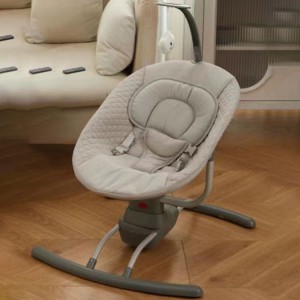 Baby multi-function folding rocking chair, baby music vibrating seat, newborn cradle projection adjustable recliner