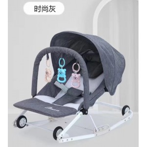 哄娃神器婴幼儿摇摇椅0-3新生儿安抚椅宝宝摇篮床可折叠可推躺椅