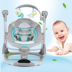 Newborn electric swing cradle chair external power supply baby electric rocking chair newborn music toy rocking chair