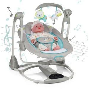 Newborn electric swing cradle chair external power supply baby electric rocking chair newborn music toy rocking chair