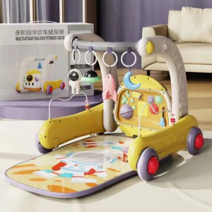 脚踏钢琴健身架新生儿多种功能婴儿助步车宝宝手推车防侧翻益智