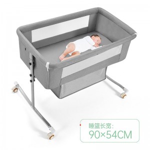 crib foldable portable cradle bedside bed mobile baby bed sleeping basket bb bed newborn splicing queen bed
