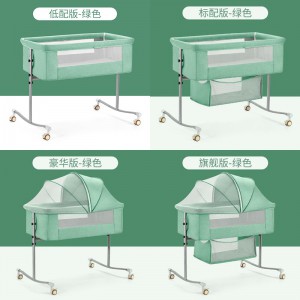 crib foldable portable cradle bedside bed mobile baby bed sleeping basket bb bed newborn splicing queen bed