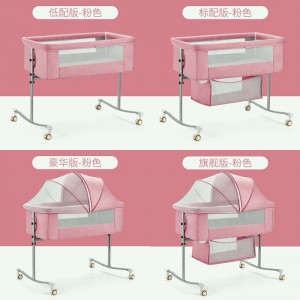 crib foldable portable cradle bedside bed mobile baby bed sleeping basket bb bed newborn splicing queen bed
