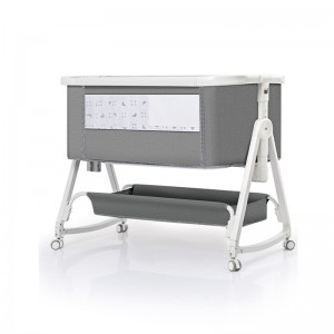 婴儿床宝宝床多种功能可移动拼接大床折叠便携式新生儿床摇篮床