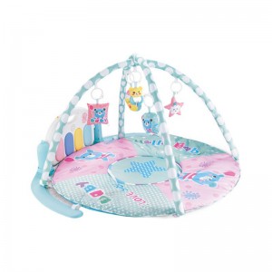 宝宝健身架脚踏琴新生儿遥控音乐玩具 婴幼儿脚踏钢琴架