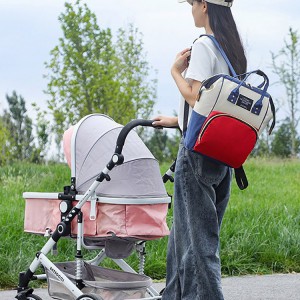 新款妈咪包多用大容量妈咪包母婴包奶瓶包防泼水干湿分离双肩包