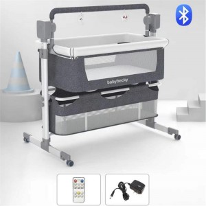 Baby multi-function electric cradle rocker rocking chair newborn smart coaxing baby bedside bed sleeping basket