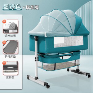 Baby crib, newborn bed, splicing bed, baby cradle bed, bb crib, cradle bed, multi-function, movable and foldable