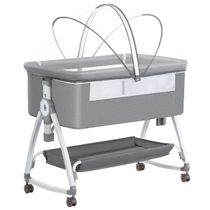 婴儿床新生儿床拼接大床宝宝摇床bb儿童床摇篮床多种功能移动可折叠