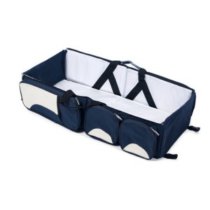 多种功能大容量可折叠式婴儿床包便携式母婴包妈咪包外出手提旅行床