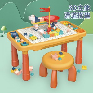 兼容乐高积木大颗粒儿童多种功能积木桌拼装益智玩具蘑菇钉积木拼接