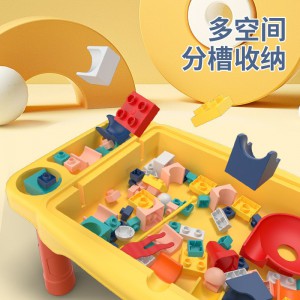 兼容乐高积木大颗粒儿童多种功能积木桌拼装益智玩具蘑菇钉积木拼接