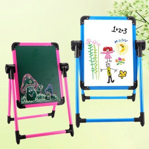 Children&#039;s magnetic drawing board writing board plastic double-sided liftable stand easel household graffiti art small blackboard