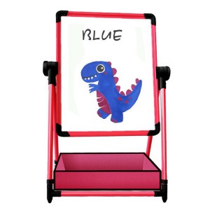 Children&#039;s magnetic drawing board writing board plastic double-sided liftable stand easel household graffiti art small blackboard