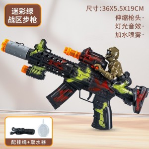 儿童电动声光发光玩具八音枪男孩仿真手枪机枪冲锋枪摆地摊玩具枪