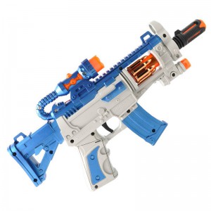 儿童玩具枪电动声光发光音乐手枪小男孩生日冲锋枪机关枪夜市摆摊