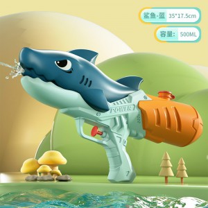 新款儿童卡通公仔水枪玩具独角兽双喷头恐龙水枪幼儿园打水仗