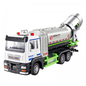 Children&#039;s simulation alloy spray car 1:32 large city epidemic prevention and fog gun truck alloy car model simulation