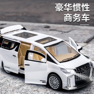 五开门儿童玩具小汽车双向惯性豪华商务面包车灯光仿真音效车模