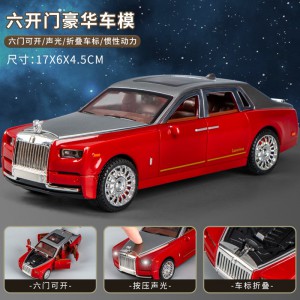 五开门儿童玩具小汽车双向惯性豪华商务面包车灯光仿真音效车模