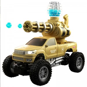 加特林水弹车遥控水弹连发越野皮卡车户外玩具儿童遥控玩具车