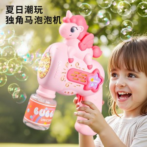泡泡机烟花泡机电动吹泡泡网红手持加特林泡泡枪夏季公园儿童玩具