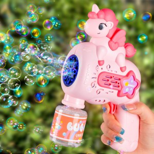 泡泡机烟花泡机电动吹泡泡网红手持加特林泡泡枪夏季公园儿童玩具