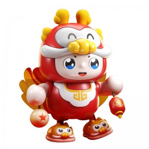 网红跳舞小龙宝新年龙玩具礼物婴儿练习抬头翻身爬有声会动送礼物