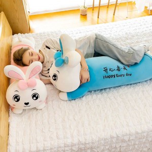 毛绒玩具女孩兔子软体长条睡觉抱枕毛绒玩公仔玩偶睡觉布娃娃抱着