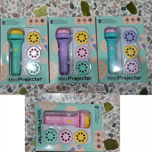 儿童手电筒发光睡前玩具早教认知恐龙动物海洋多种图案投影手电筒