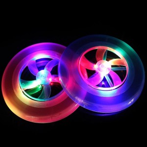 新款led带风叶闪光飞盘 沙滩广场发光玩具 闪光飞碟 户外运动飞盘