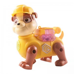 网红电动牵绳狗狗小猪玩具会走路灯光音乐地摊热卖男孩礼物