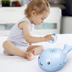 小鲸鱼悬浮飞球充电款萌趣鲸鱼创意风扇吹球儿童电动玩具