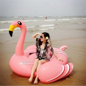 190CM yellow-billed flamingo mount, thin neck, flamingo mount, floating bed, floating powder, swan swimming ring, floating pad