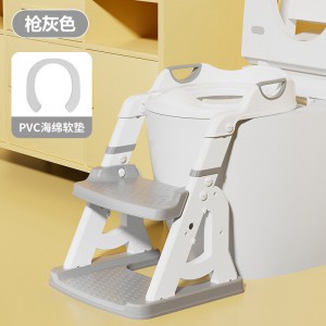 厂家直供辅助马桶梯儿童马桶圈用品婴幼儿宝宝阶梯折叠坐便器