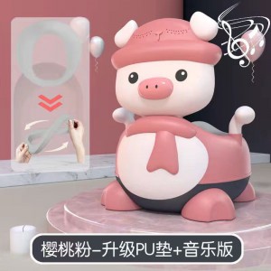 Children&#039;s toilet toilet, new style, baby boy and boy, baby, large urinal, toilet artifact with music cushion