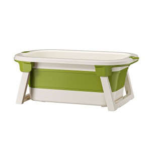 加高婴儿洗澡浴盆宝宝浴桶大号折叠坐躺小孩家用新生儿用品洗澡桶
