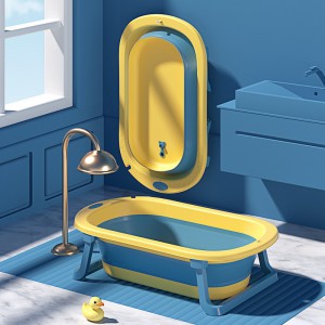 婴儿洗澡盆大号浴桶浴盆坐躺小孩家用宝宝可折叠幼儿新生儿童用品