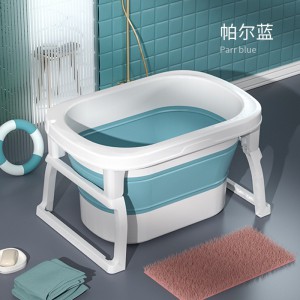 婴儿洗澡盆儿童洗澡桶宝宝沐浴桶家用大号折叠坐躺小孩泡澡游泳桶
